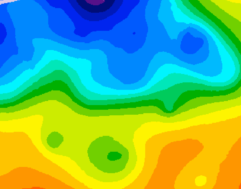 GDPS 500 millibar geopotential height 150 hour forecast chart for Canada based on 2026/10/29 0000Z data