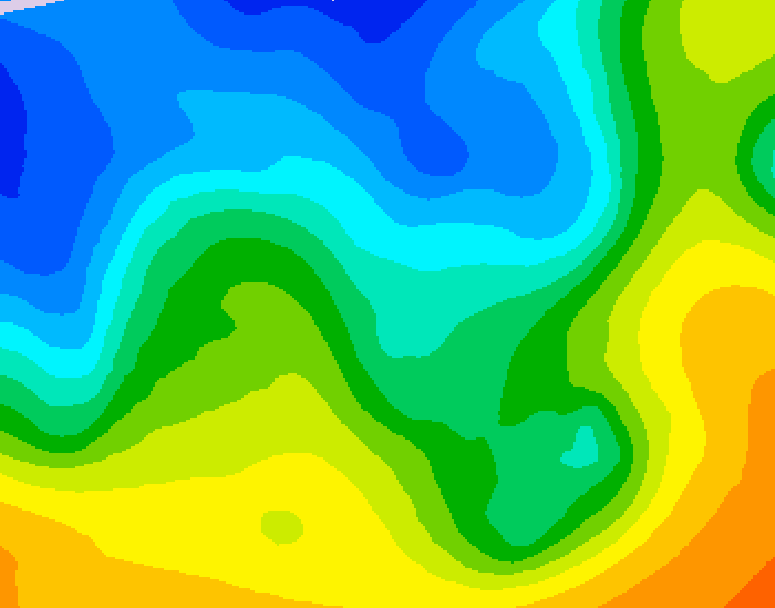 GDPS 500 millibar geopotential height 216 hour forecast chart for Canada based on 2026/10/29 0000Z data