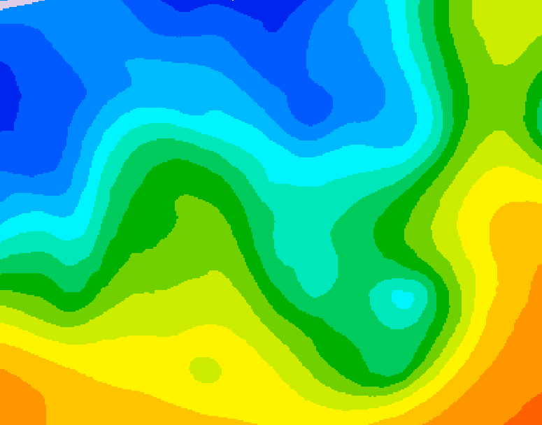 GDPS 500 millibar geopotential height 222 hour forecast chart for Canada based on 2026/10/29 0000Z data