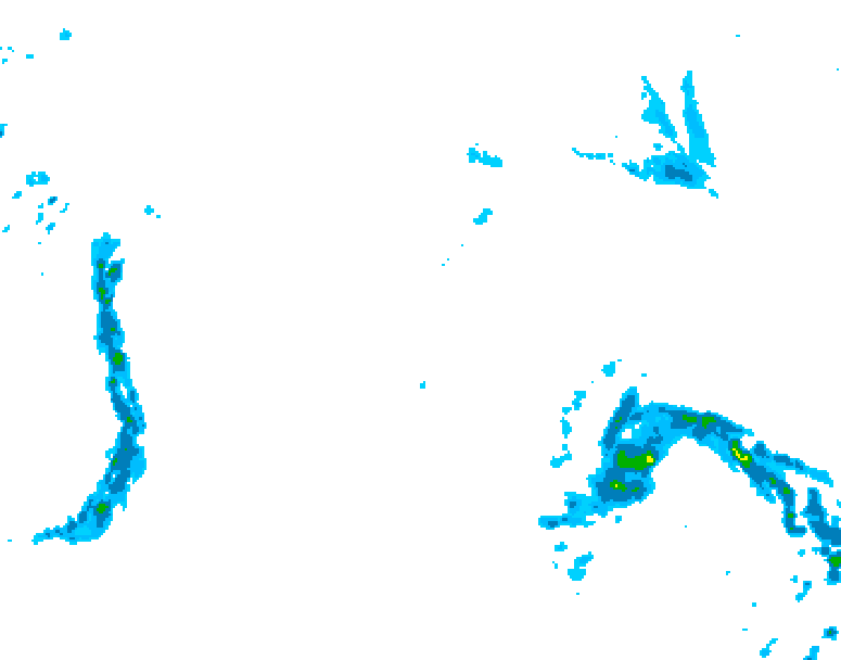 GDPS precipitation 216 hour forecast chart for Canada based on 2026/10/29 0000Z data