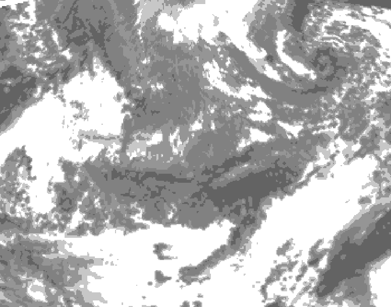 GDPS total cloud 012 hour forecast chart for Canada based on 2026/10/29 0000Z data