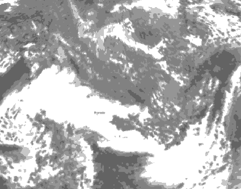 GDPS total cloud 048 hour forecast chart for Canada based on 2026/10/29 0000Z data