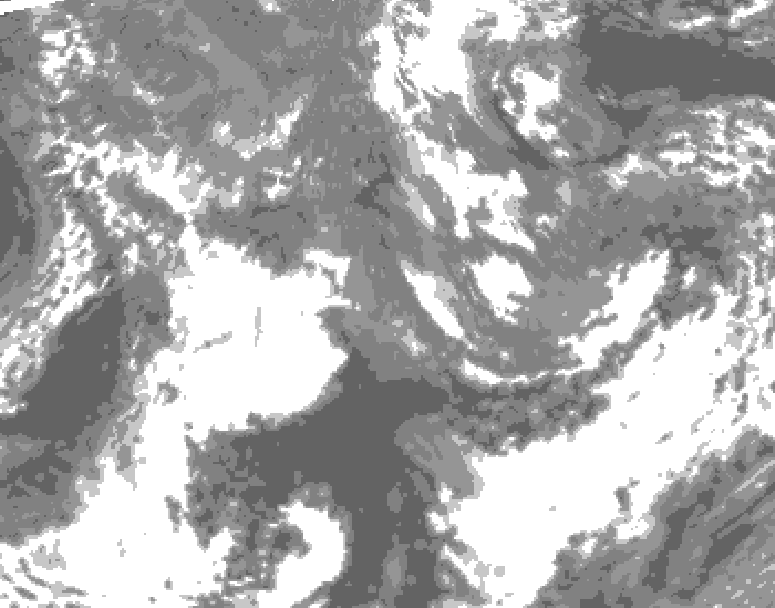 GDPS total cloud 114 hour forecast chart for Canada based on 2026/10/29 0000Z data