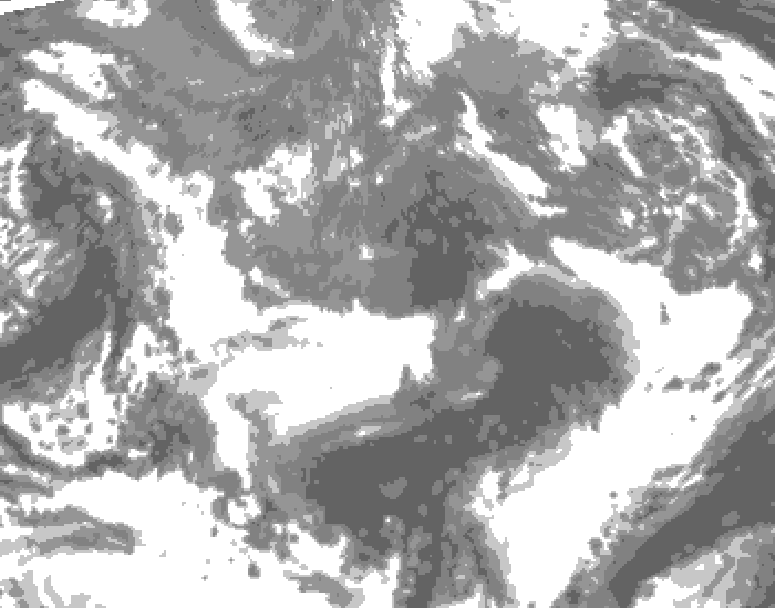 GDPS total cloud 144 hour forecast chart for Canada based on 2026/10/29 0000Z data