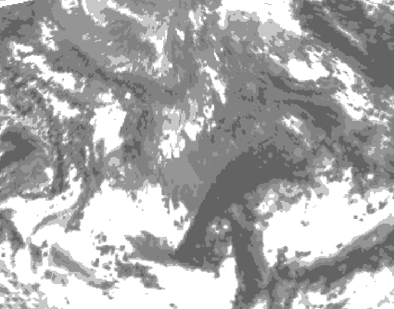 GDPS total cloud 174 hour forecast chart for Canada based on 2026/10/29 0000Z data