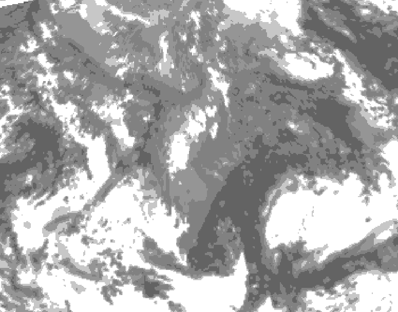 GDPS total cloud 180 hour forecast chart for Canada based on 2026/10/29 0000Z data
