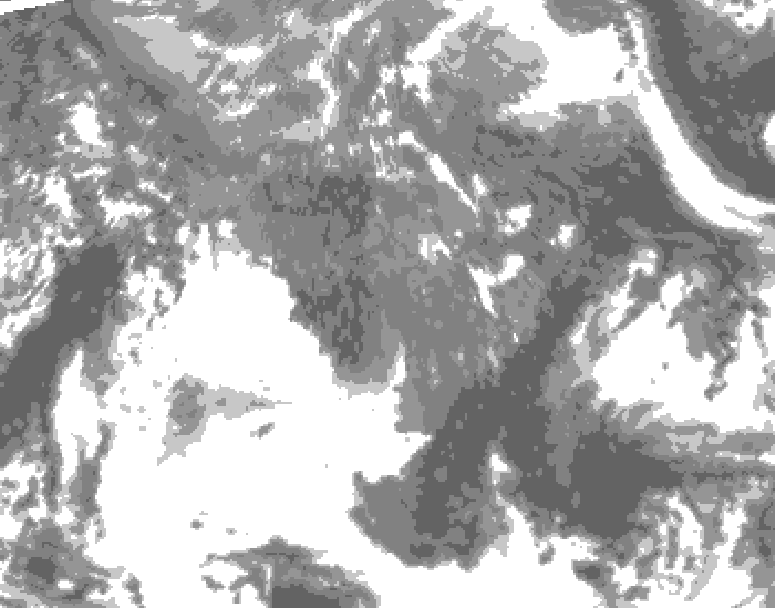 GDPS total cloud 198 hour forecast chart for Canada based on 2026/10/29 0000Z data