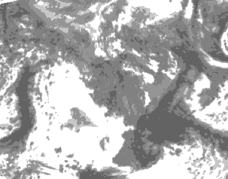 GDPS total cloud 210 hour forecast chart for Canada based on 2026/10/29 0000Z data