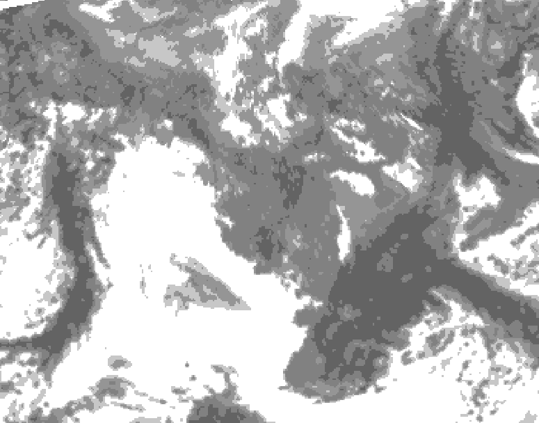 GDPS total cloud 216 hour forecast chart for Canada based on 2026/10/29 0000Z data