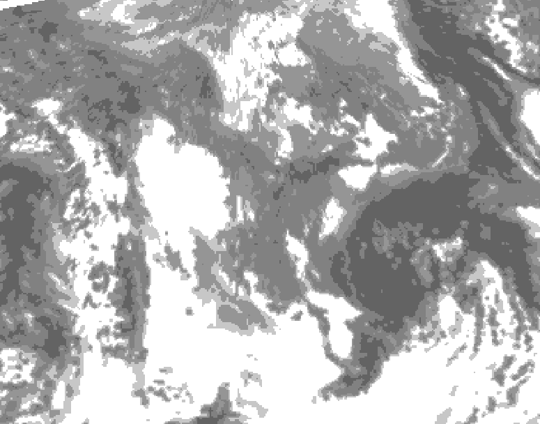 GDPS total cloud 234 hour forecast chart for Canada based on 2026/10/29 0000Z data