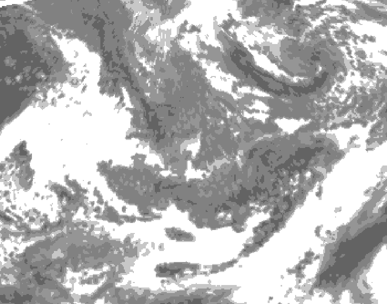 GDPS total cloud 012 hour forecast chart for Canada based on 2026/10/29 1200Z data