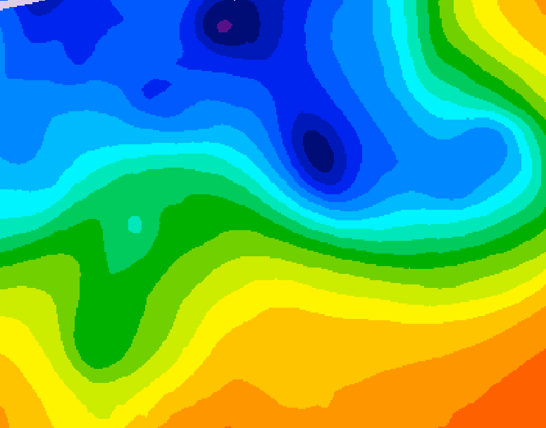 GDPS 500 millibar geopotential height 066 hour forecast chart for Canada based on 2026/10/30 0000Z data