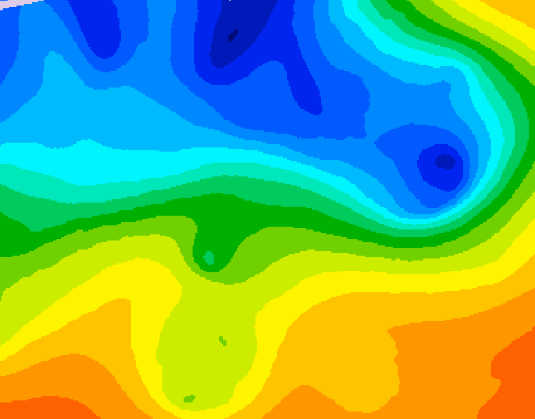 GDPS 500 millibar geopotential height 096 hour forecast chart for Canada based on 2026/10/30 0000Z data