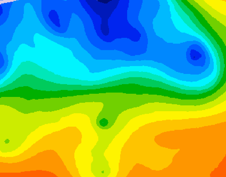 GDPS 500 millibar geopotential height 114 hour forecast chart for Canada based on 2026/10/30 0000Z data