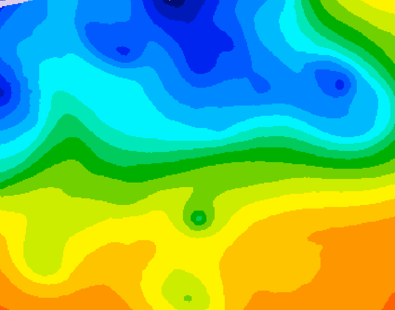 GDPS 500 millibar geopotential height 126 hour forecast chart for Canada based on 2026/10/30 0000Z data