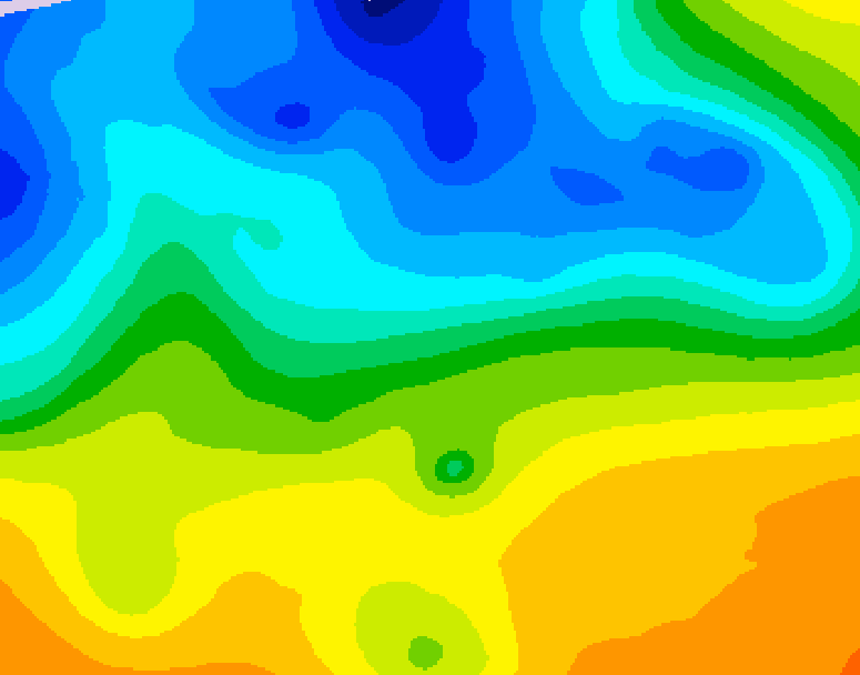 GDPS 500 millibar geopotential height 132 hour forecast chart for Canada based on 2026/10/30 0000Z data
