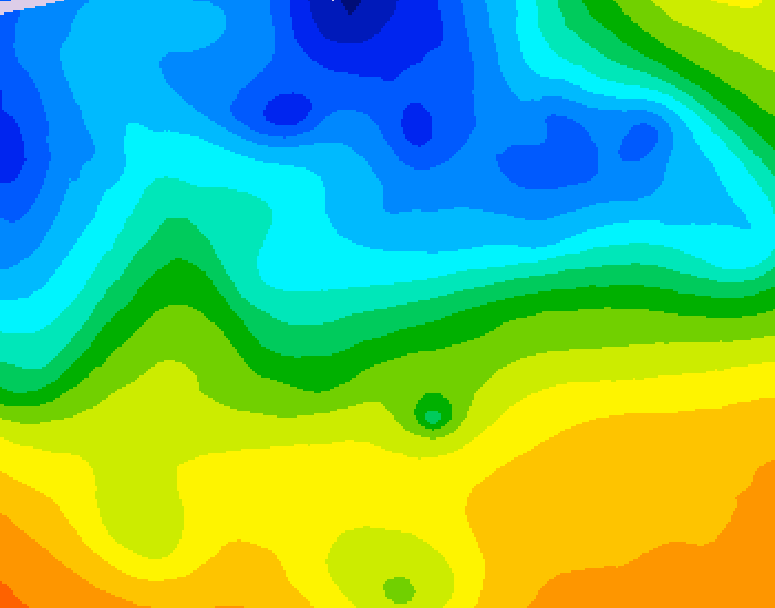 GDPS 500 millibar geopotential height 138 hour forecast chart for Canada based on 2026/10/30 0000Z data