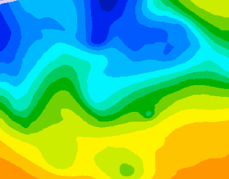 GDPS 500 millibar geopotential height 150 hour forecast chart for Canada based on 2026/10/30 0000Z data