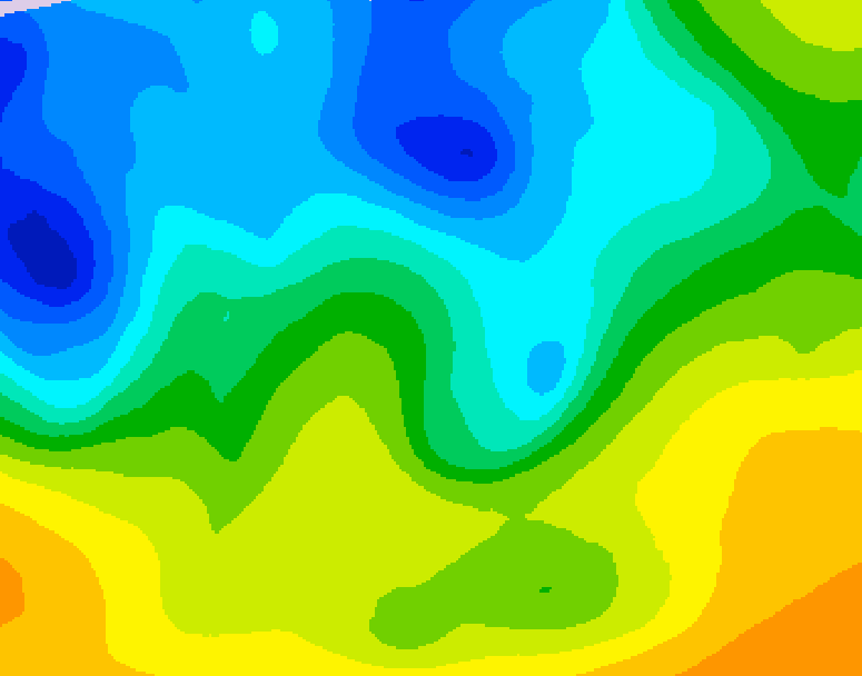 GDPS 500 millibar geopotential height 180 hour forecast chart for Canada based on 2026/10/30 0000Z data