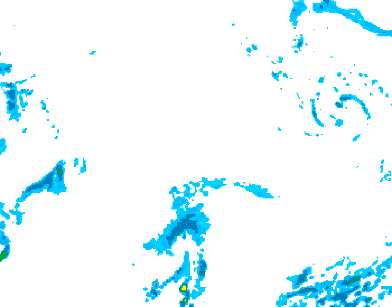 GDPS precipitation 102 hour forecast chart for Canada based on 2026/10/30 0000Z data