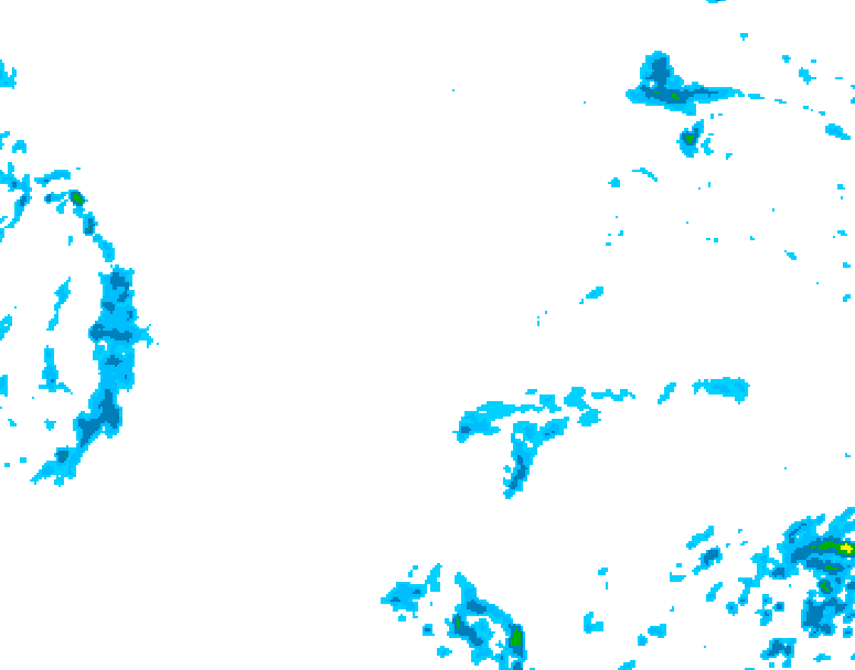 GDPS precipitation 138 hour forecast chart for Canada based on 2026/10/30 0000Z data