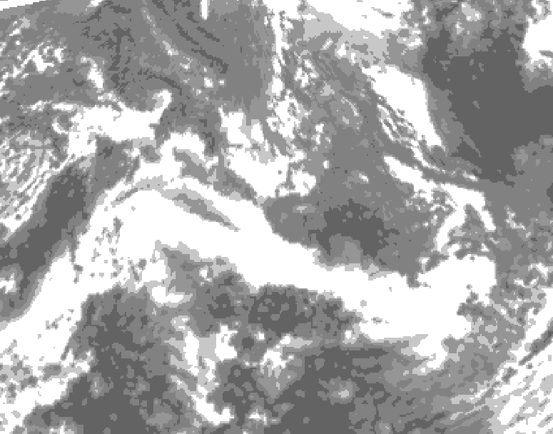 GDPS total cloud 060 hour forecast chart for Canada based on 2026/10/30 0000Z data