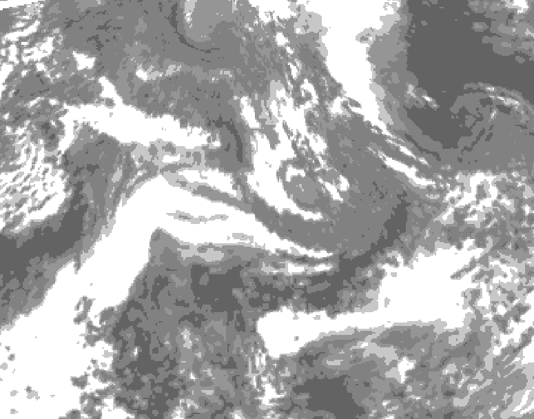 GDPS total cloud 072 hour forecast chart for Canada based on 2026/10/30 0000Z data