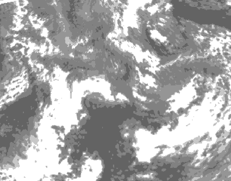 GDPS total cloud 090 hour forecast chart for Canada based on 2026/10/30 0000Z data