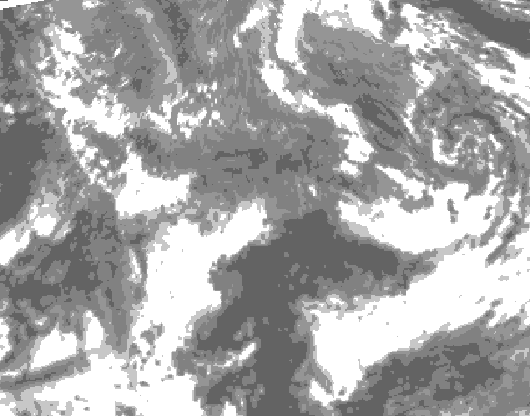 GDPS total cloud 108 hour forecast chart for Canada based on 2026/10/30 0000Z data