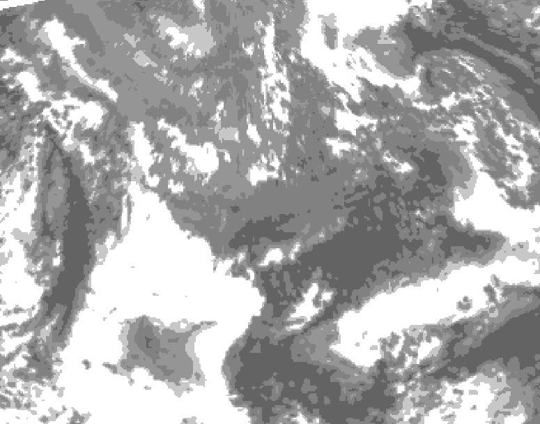 GDPS total cloud 144 hour forecast chart for Canada based on 2026/10/30 0000Z data