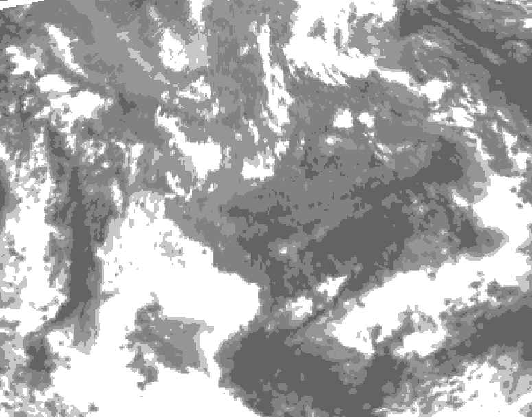 GDPS total cloud 150 hour forecast chart for Canada based on 2026/10/30 0000Z data