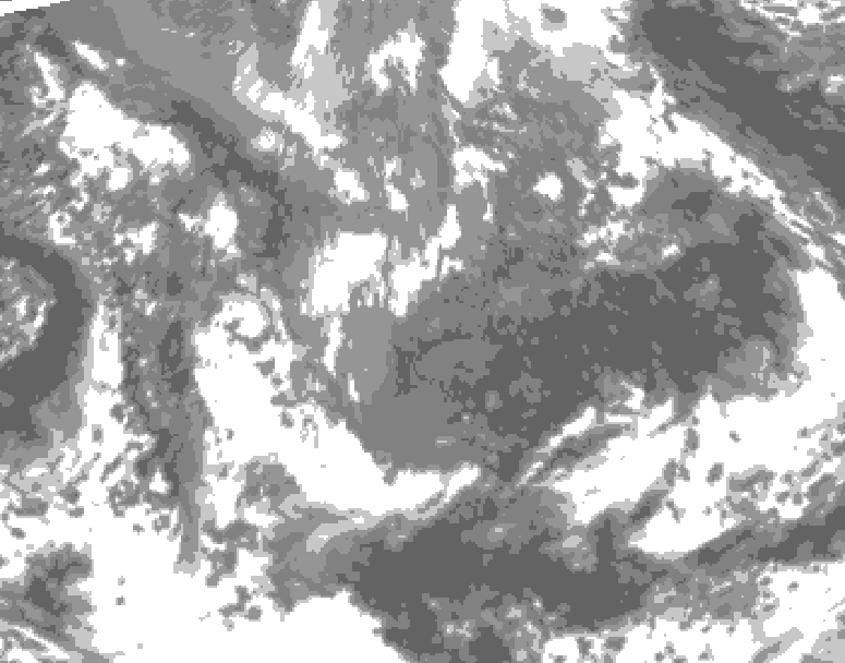 GDPS total cloud 162 hour forecast chart for Canada based on 2026/10/30 0000Z data