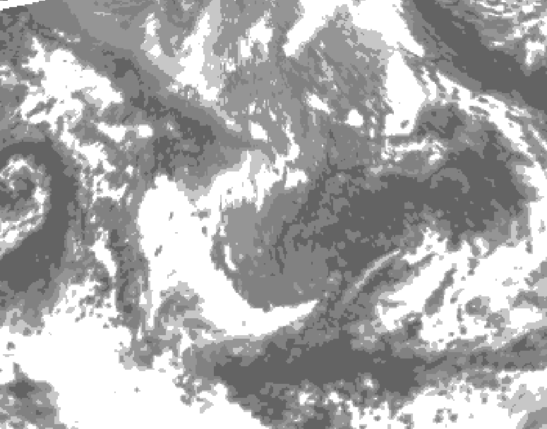 GDPS total cloud 168 hour forecast chart for Canada based on 2026/10/30 0000Z data