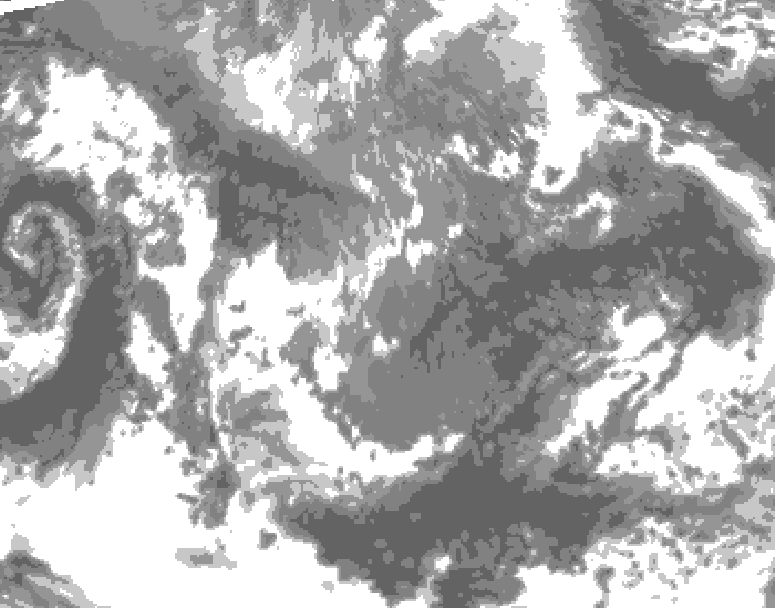 GDPS total cloud 174 hour forecast chart for Canada based on 2026/10/30 0000Z data