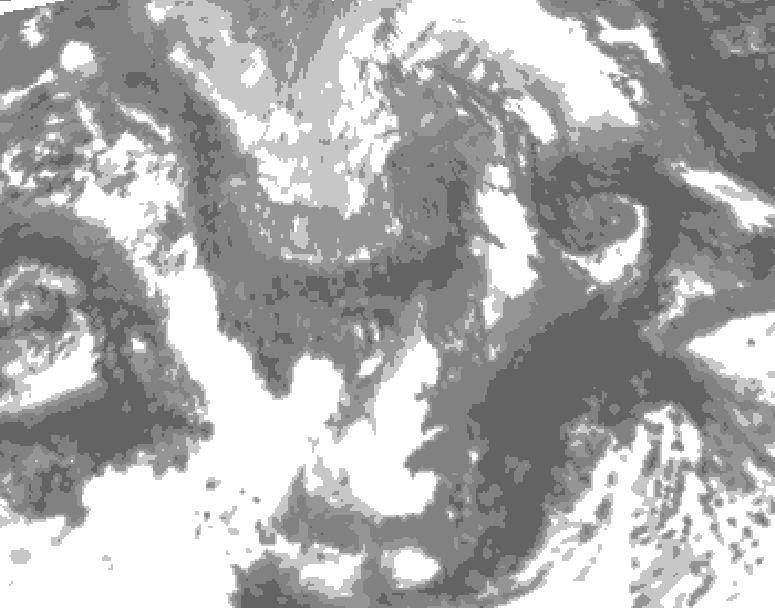 GDPS total cloud 210 hour forecast chart for Canada based on 2026/10/30 0000Z data