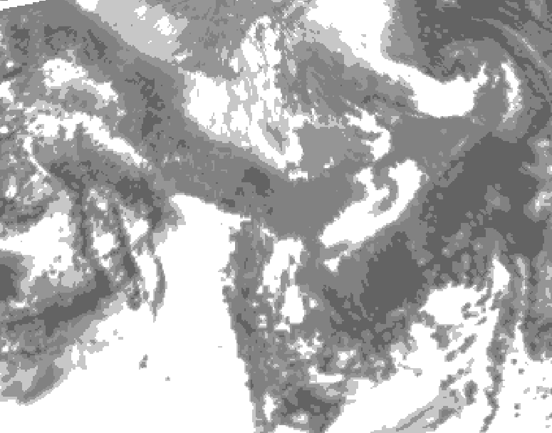 GDPS total cloud 222 hour forecast chart for Canada based on 2026/10/30 1200Z data