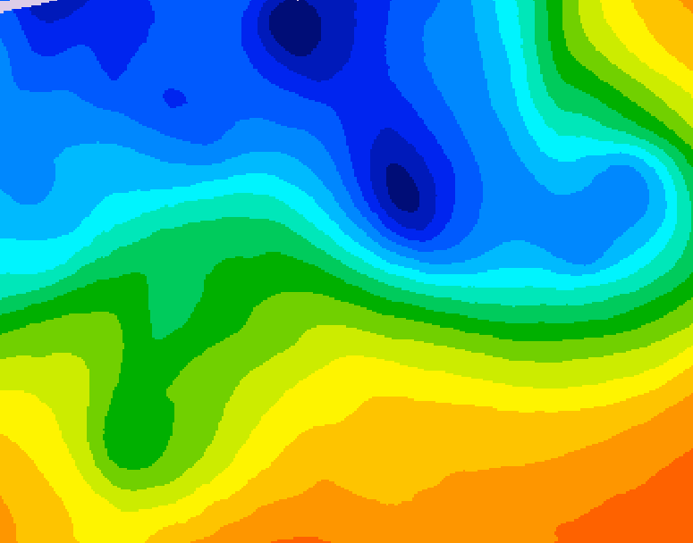 GDPS 500 millibar geopotential height 042 hour forecast chart for Canada based on 2026/10/31 0000Z data
