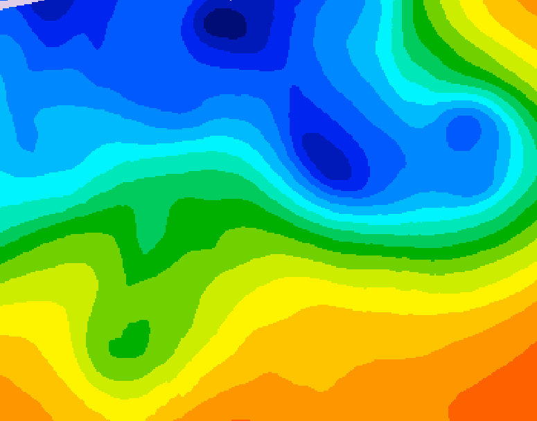 GDPS 500 millibar geopotential height 048 hour forecast chart for Canada based on 2026/10/31 0000Z data