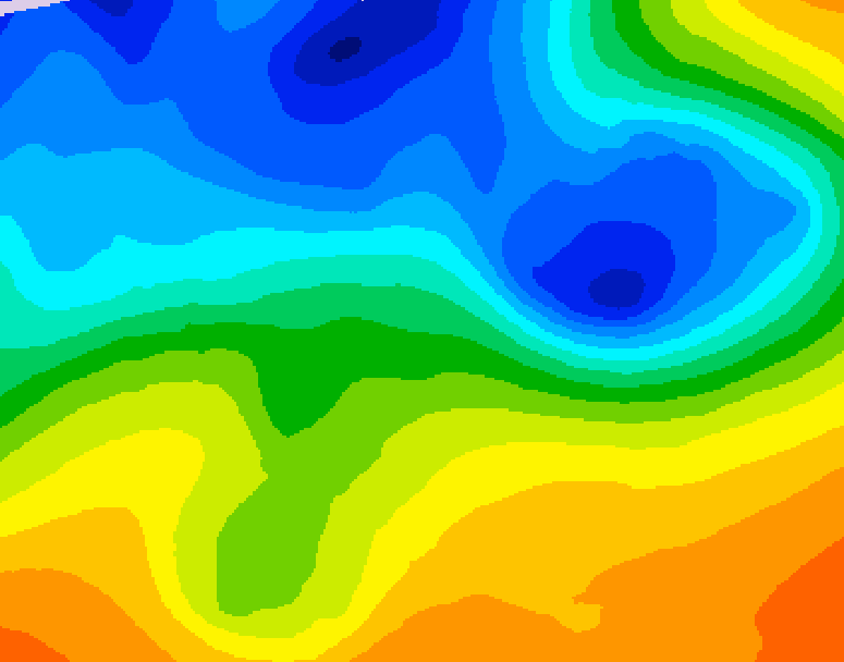 GDPS 500 millibar geopotential height 060 hour forecast chart for Canada based on 2026/10/31 0000Z data