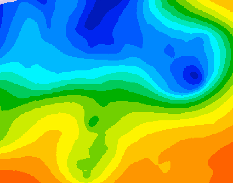 GDPS 500 millibar geopotential height 072 hour forecast chart for Canada based on 2026/10/31 0000Z data