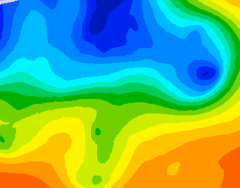 GDPS 500 millibar geopotential height 078 hour forecast chart for Canada based on 2026/10/31 0000Z data