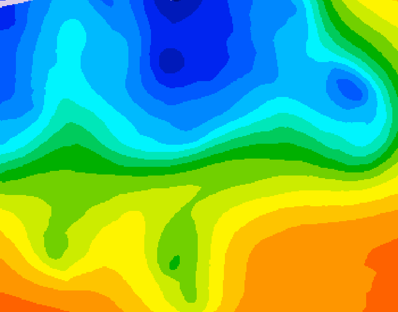 GDPS 500 millibar geopotential height 096 hour forecast chart for Canada based on 2026/10/31 0000Z data