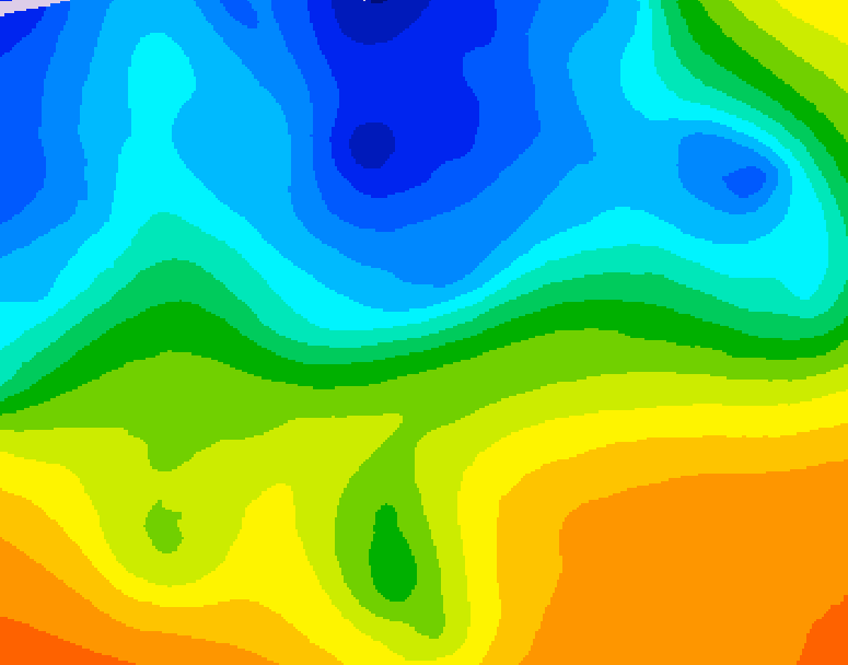 GDPS 500 millibar geopotential height 102 hour forecast chart for Canada based on 2026/10/31 0000Z data