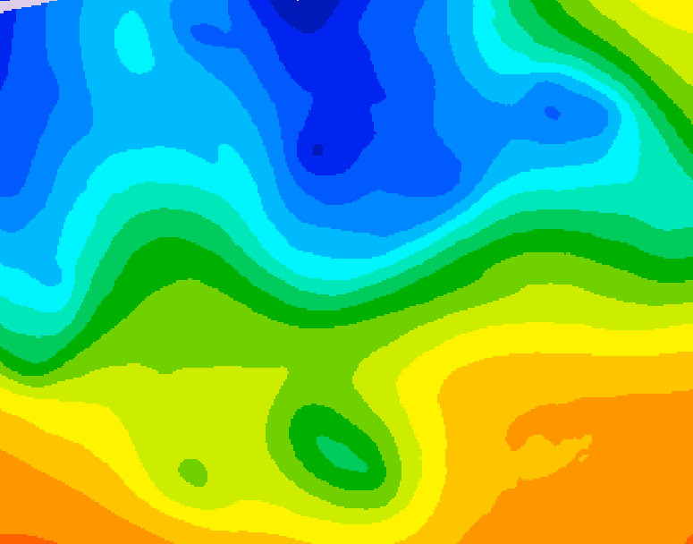GDPS 500 millibar geopotential height 114 hour forecast chart for Canada based on 2026/10/31 0000Z data