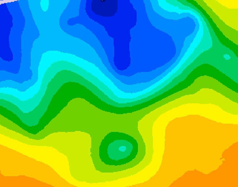GDPS 500 millibar geopotential height 126 hour forecast chart for Canada based on 2026/10/31 0000Z data