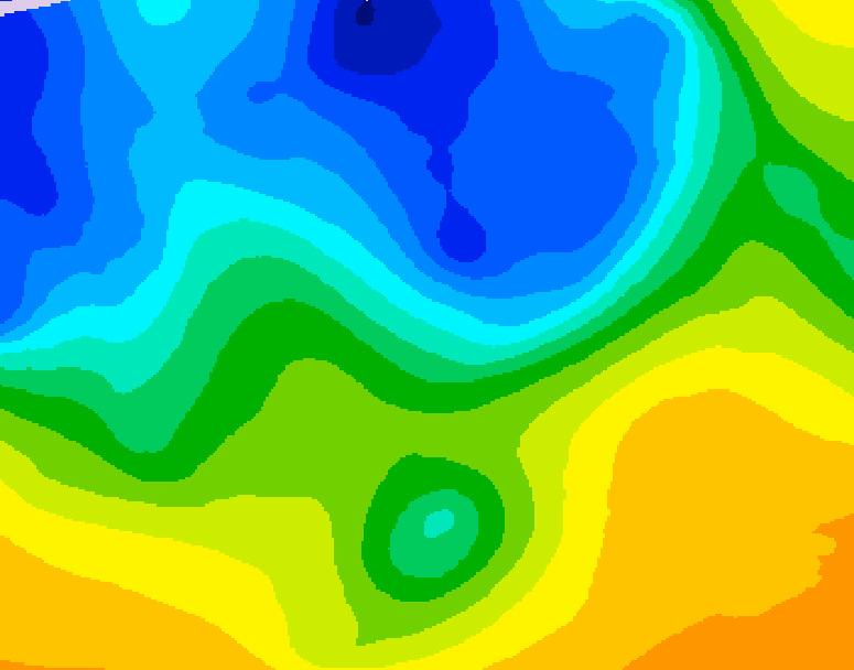 GDPS 500 millibar geopotential height 132 hour forecast chart for Canada based on 2026/10/31 0000Z data
