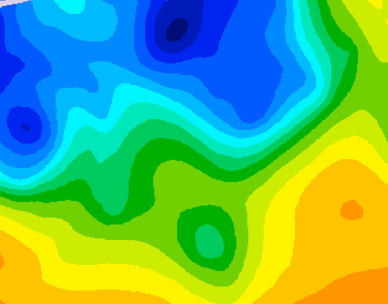 GDPS 500 millibar geopotential height 150 hour forecast chart for Canada based on 2026/10/31 0000Z data