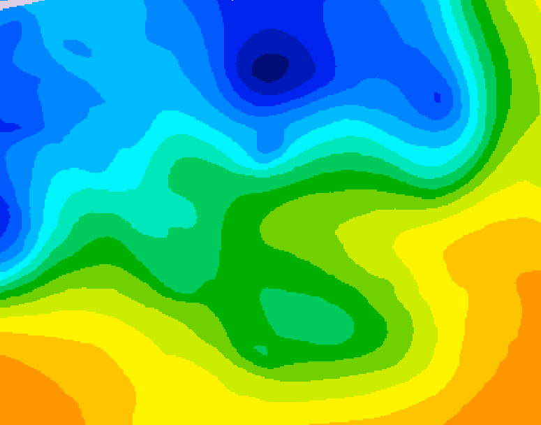 GDPS 500 millibar geopotential height 180 hour forecast chart for Canada based on 2026/10/31 0000Z data
