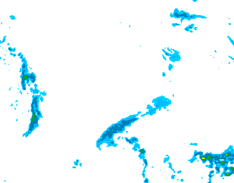 GDPS precipitation 120 hour forecast chart for Canada based on 2026/10/31 0000Z data