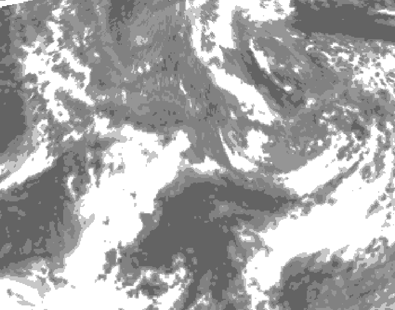 GDPS total cloud 072 hour forecast chart for Canada based on 2026/10/31 0000Z data